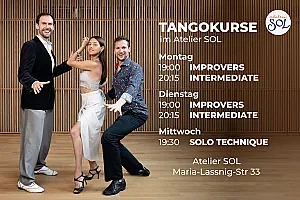 TANGO INTERMEDIATE at Atelier SOL. Tango with sensitivity. Held by Iris, Gottfried & Helmut - Bild 2