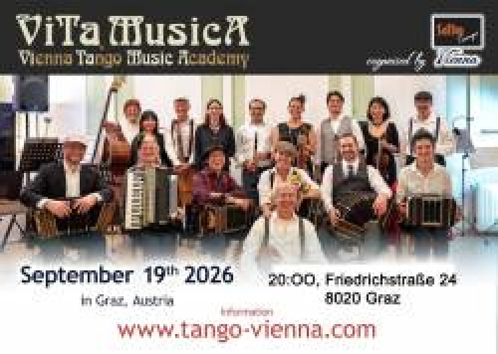 Milonga Recuerda mit Live Musik (Graz): ViTa MusicA, Tanzschule Illyan Donchev,